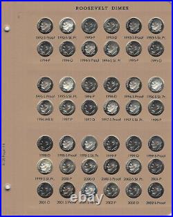 1946-1964-2021 Roosevelt Dime 245 Pc Set Complete P D S ProofsDansco 8125