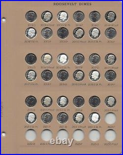 1946-1964-2021 Roosevelt Dime 245 Pc Set Complete P D S ProofsDansco 8125