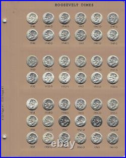 1946-1964-2023s Roosevelt Dime 252 Pc AU-BU Set CompleteDansco 8125