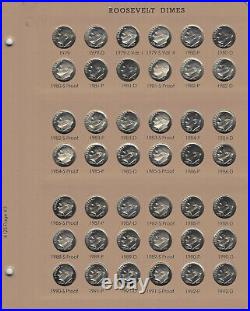 1946-1964-2023s Roosevelt Dime 252 Pc AU-BU Set CompleteDansco 8125