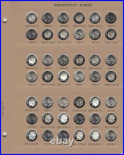 1946-1964-2023s Roosevelt Dime 252 Pc AU-BU Set CompleteDansco 8125