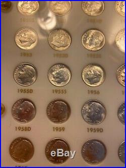 1946 1964 Complete Roosevelt Dime Set Nice Coins In Capitol Holder