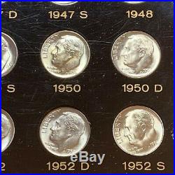 1946 1964 P, D, S Complete Bu Set Of Roosevelt Dimes In Capitol Plastic Holder