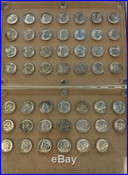 1946-1964 P, D, S Complete Roosevelt Dime Set Choice Bu Free Shipping