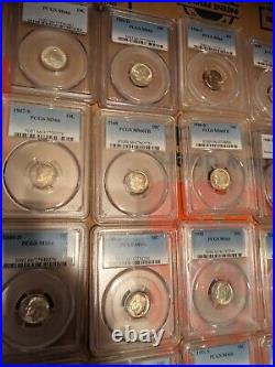 1946-1964 Roosevelt P, D, S Complete Set All PCGS MS-66 48 Coins Complete 666