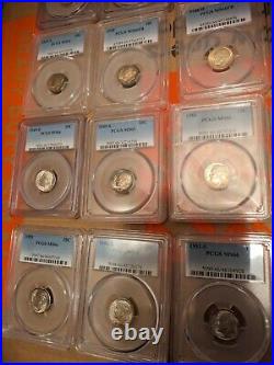 1946-1964 Roosevelt P, D, S Complete Set All PCGS MS-66 48 Coins Complete 666