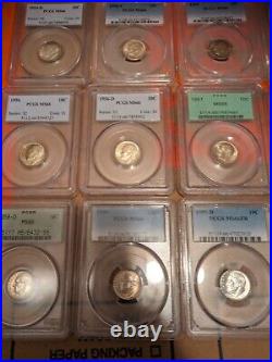 1946-1964 Roosevelt P, D, S Complete Set All PCGS MS-66 48 Coins Complete 666