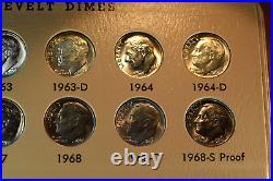 1946-2002 Complete Bu 168 Coin Silver Roosevelt Dime Set-inc Silver Proofs #333