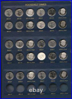 1946-2020 PDS(S) Roosevelt Complete UNC BU Gem +1992-2020 Silver Prf Clad Set