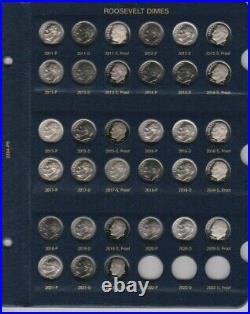 1946-2021 PDS Roosevelt Complete UNC BU Gem Proof Silver Clad Set