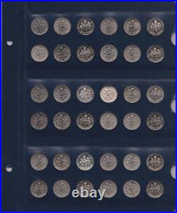 1946-2023 PDS Roosevelt Complete Unc-circ Gem Proof Silver Clad Set(Read P. S)