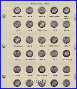 1946-2024 Roosevelt Dime Complete 254 Coin Archival Display Set