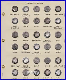 1946-2024 Roosevelt Dime Complete 254 Coin Archival Display Set