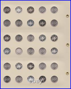 1946-2024 Roosevelt Dime Complete 254 Coin Archival Display Set