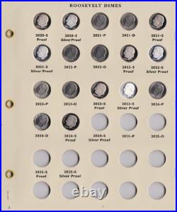 1946-2024 Roosevelt Dime Complete 254 Coin Archival Display Set