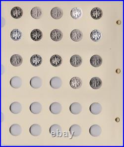 1946-2024 Roosevelt Dime Complete 254 Coin Archival Display Set