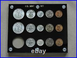 1947 Pds Complete Choice -gem Silver Mint Set -a Beauty