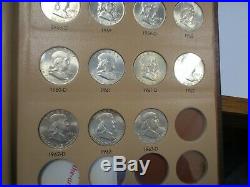 1948-1963 Complete BU Franklin Half Dollar Set in Dansco Album (35 Coins)