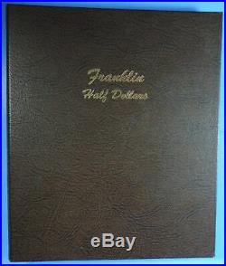 1948-1963 Complete Set of BU Franklin Half Dollars Dansco Album 7165