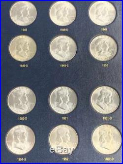 1948-1963-D FRANKLIN HALF DOLLAR BU 35 Coin SET COMPLETE in Whitman Book Rare