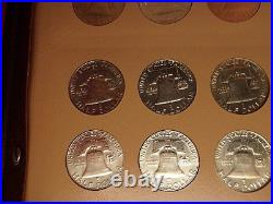 1948-1963 Franklin Half Dollar Complete 35 Coin Set AU UNC many Full Bell Lines