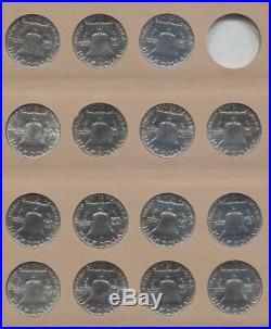 1948 1963 Franklin Half Dollar Complete Collection Very Nice Set
