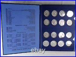 1948-1963 Franklin Half Dollar Complete Set BU Uncirculated in Whitman Album