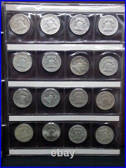 1948-1963 Franklin Silver Half Dollar 50c Set (35 Coin) Complete #9 ECC&C, Inc