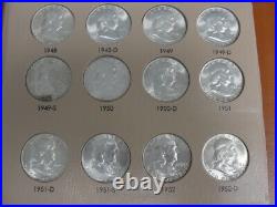 1948-1963 Franklin Silver Half Dollar Complete Set of 35 BU Coins