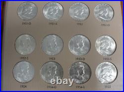 1948-1963 Franklin Silver Half Dollar Complete Set of 35 BU Coins