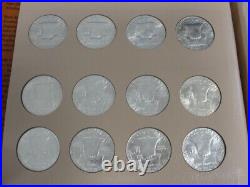 1948-1963 Franklin Silver Half Dollar Complete Set of 35 BU Coins