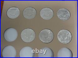 1948-1963 Franklin Silver Half Dollar Complete Set of 35 BU Coins