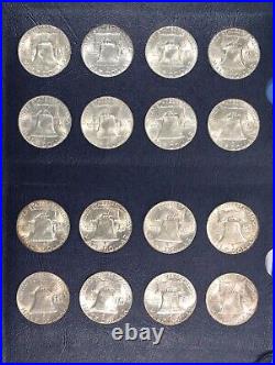 1948-1963 Premium Franklin Half Dollar Complete Set 35 Coins- Choice to Gem BU