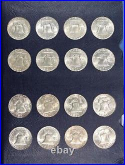 1948-1963 Premium Franklin Half Dollar Complete Set 35 Coins- Choice to Gem BU