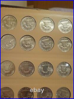 1948 1963 silver Ben Franklin half dollar 35 coin complete set