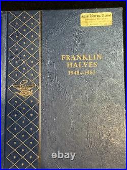 1948-63 Complete Franklin Half Dollar Set-ORIGINAL CHOICE BU -WHITMAN ALBUM