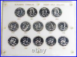 1950 To 1963 Complete Silver Franklin Half Dollar Choice Proof Set