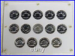 1950 To 1963 Complete Silver Franklin Half Dollar Choice Proof Set