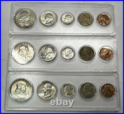 1953 P-d-s Complete 15 Coin Mint U. S. Silver Set Lustrous Brilliant Uncirculated