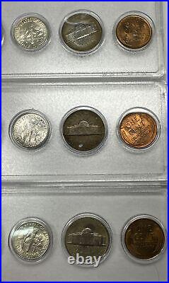 1953 P-d-s Complete 15 Coin Mint U. S. Silver Set Lustrous Brilliant Uncirculated