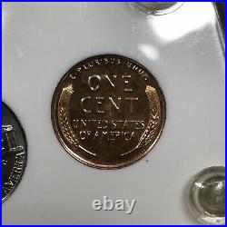1953 Proof Set In White Capital Plastics Holder Complete 5-coin U. S. Proof Set