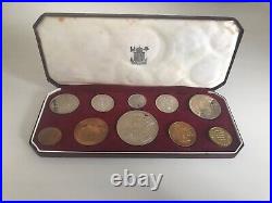 1953 Royal Mint Elizabeth II Proof Year Of The Coronation Crown Complete Set