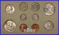 1953 U. S. Complete Original Double Mint Set 30 Coins 18 Silver Very Scarce