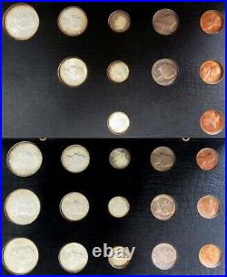 1954 -1964 Complete 117 Coins P. D. S Year Mint Sets Stephen S Sechrist Collection