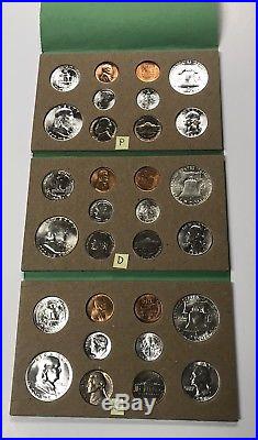 1954 Us Mint Double Mint Set P D S Complete Set Of 30 Uncirculated Coins