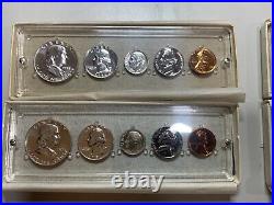 1955 1959 Complete Run Of U. S. Silver Proof Sets