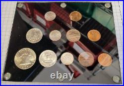 1955 Complete US Mint Set. In Capital Holder. 11 Coin Silver Set. P, D, S Mints
