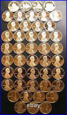 19562022 S Lincoln Penny Choice Gem Proof Run 70 Coin Complete Set US Mint Lot