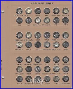 1956-1964-2021 Roosevelt Dime 215 Pc Set Complete P D S ProofsDansco 8125