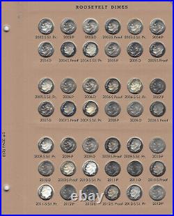 1956-1964-2021 Roosevelt Dime 215 Pc Set Complete P D S ProofsDansco 8125